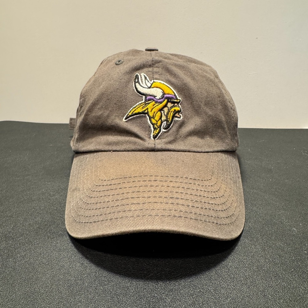 Minnesota Vikings Hat Cap Strap Back '47 NFL Football Logo OSFA Dad Unstructured